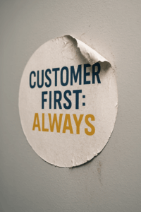customer strategy eroding values